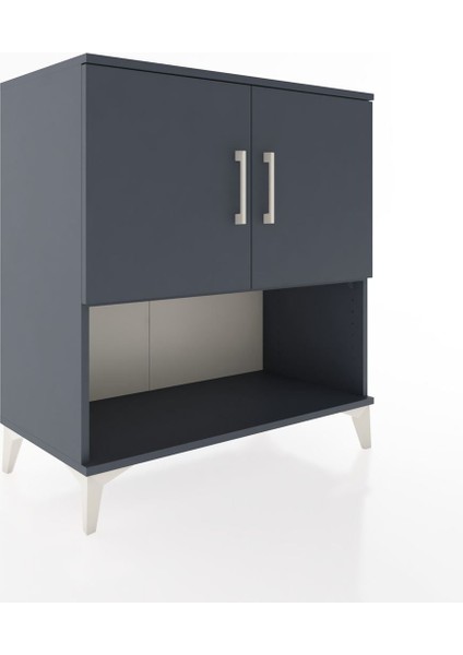 Hyperion Şifonyer 2 Raflı 2 Kapaklı 88X44X96 Antrasit-Antrasit fiyatları