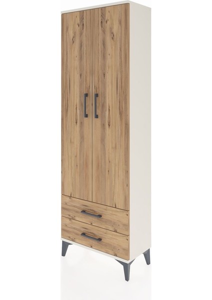 Arges Dolap 5 Raflı 2 Çekmeceli 2 Kapaklı 60X30X182 Aytaşı-Çam modelleri