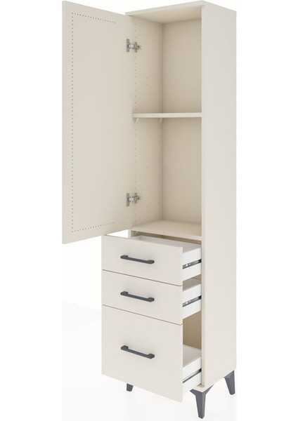 Arges Dolap 2 Raflı 3 Çekmeceli Tek Kapaklı 44X30X182 Aytaşı-Aytaşı fırsatları