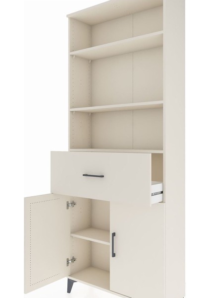 Arges Dolap 4 Raflı Tek Çekmeceli 2 Kapaklı 88X30X221 Aytaşı-Aytaşı indirimleri