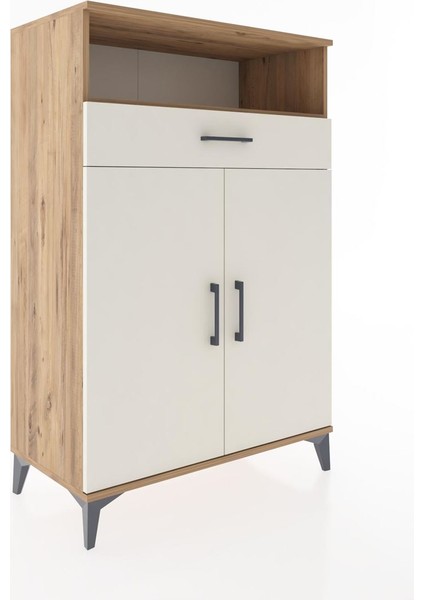 Hyperion Dolap 3 Raflı Tek Çekmeceli 2 Kapaklı 88X44X134 Çam-Aytaşı fiyatları