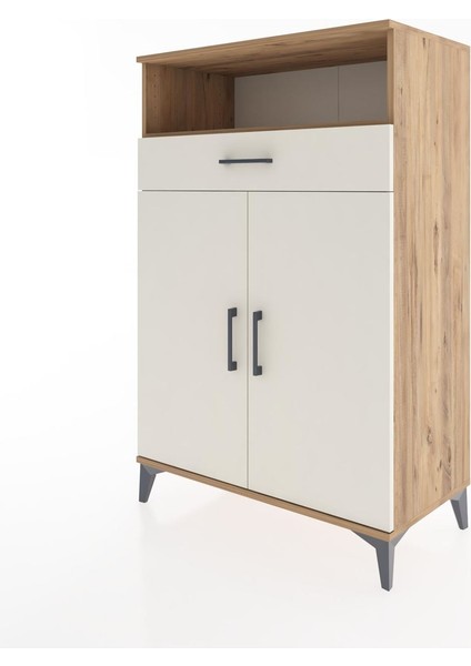 Hyperion Dolap 3 Raflı Tek Çekmeceli 2 Kapaklı 88X44X134 Çam-Aytaşı modelleri