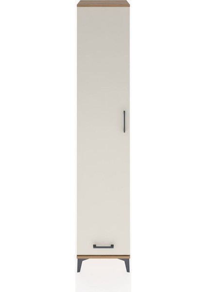 Hyperion Dolap 5 Raflı Tek Çekmeceli Tek Kapaklı 44X44X221 Çam-Aytaşı