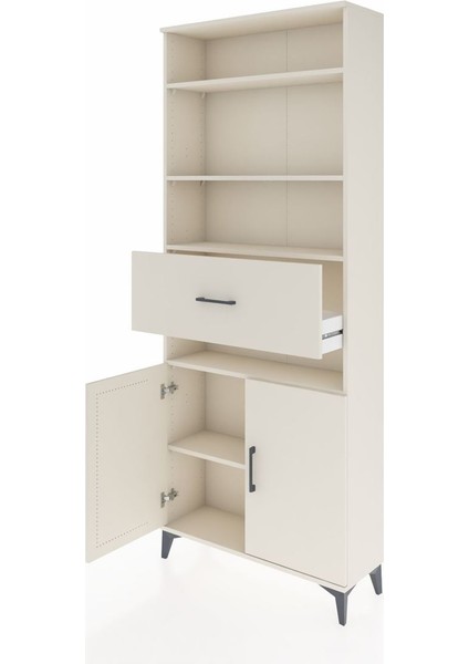 Arges Dolap 5 Raflı Tek Çekmeceli 2 Kapaklı 88X30X221 Aytaşı-Aytaşı fırsatları
