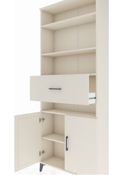 Arges Dolap 5 Raflı Tek Çekmeceli 2 Kapaklı 88X30X221 Aytaşı-Aytaşı indirimleri