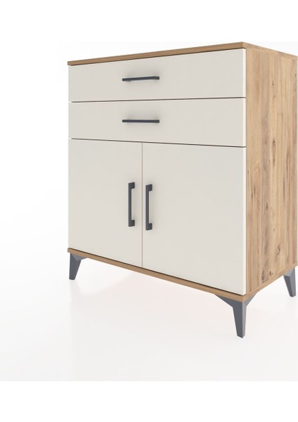 Hyperion Şifonyer 2 Raflı 2 Çekmeceli 2 Kapaklı 88X44X96 Çam-Aytaşı modelleri