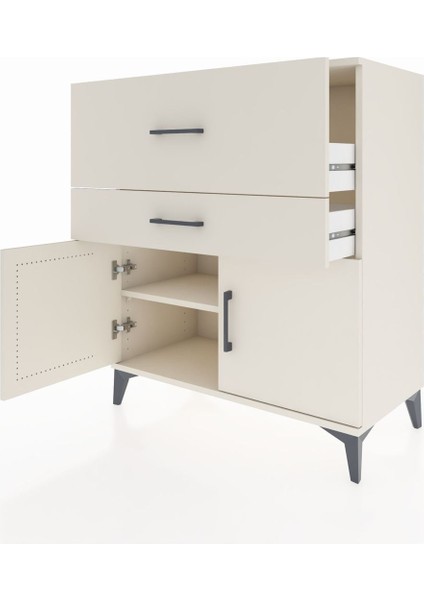 Hyperion Şifonyer Tek Raflı 2 Çekmeceli 2 Kapaklı 88X44X106 Aytaşı-Aytaşı fırsatları