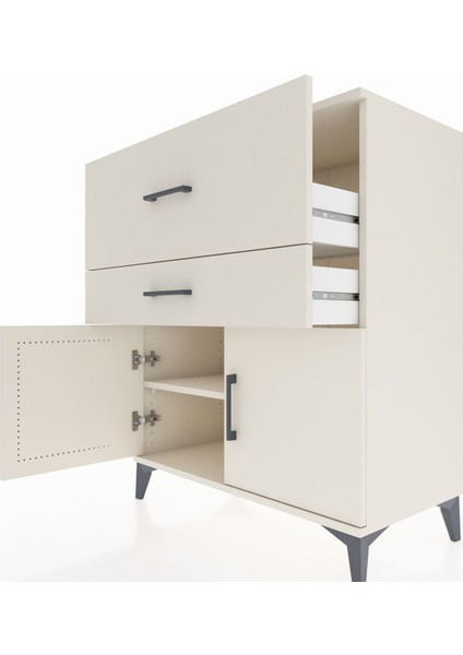 Hyperion Şifonyer Tek Raflı 2 Çekmeceli 2 Kapaklı 88X44X106 Aytaşı-Aytaşı indirimleri