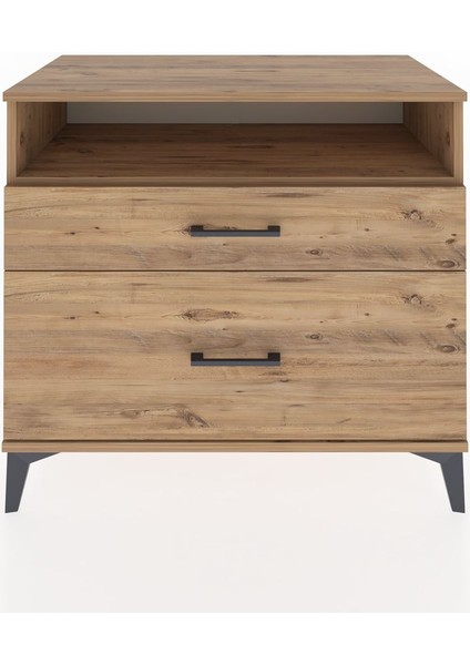 Hyperion Şifonyer Tek Raflı 2 Çekmeceli 88X44X80 Çam-Çam