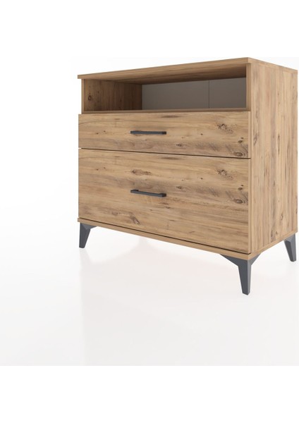 Hyperion Şifonyer Tek Raflı 2 Çekmeceli 88X44X80 Çam-Çam modelleri