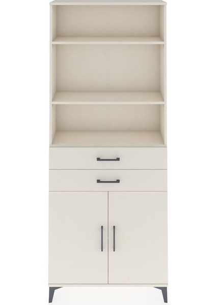 Arges Dolap 4 Raflı 2 Çekmeceli 2 Kapaklı 88X30X221 Aytaşı-Aytaşı
