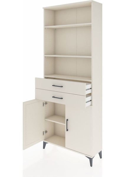 Arges Dolap 4 Raflı 2 Çekmeceli 2 Kapaklı 88X30X221 Aytaşı-Aytaşı fırsatları