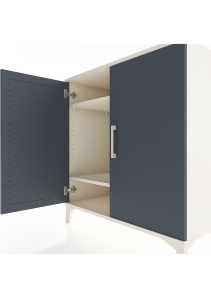 Hyperion Şifonyer 2 Raflı 2 Kapaklı 88X44X96 Aytaşı-Antrasit indirimleri