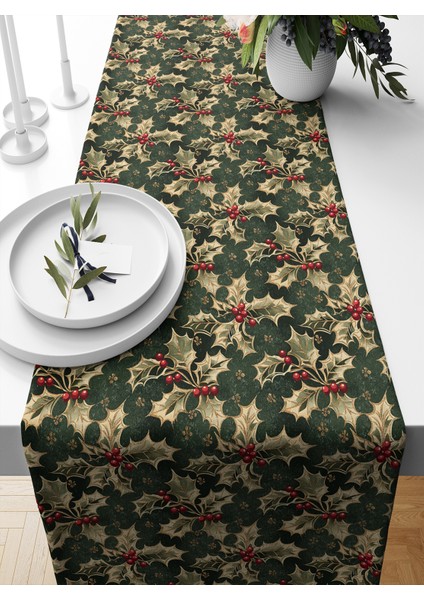 Yılbaşı Serisi 140X40 cm Dijital Baskılı Runner (Christmas Noel)