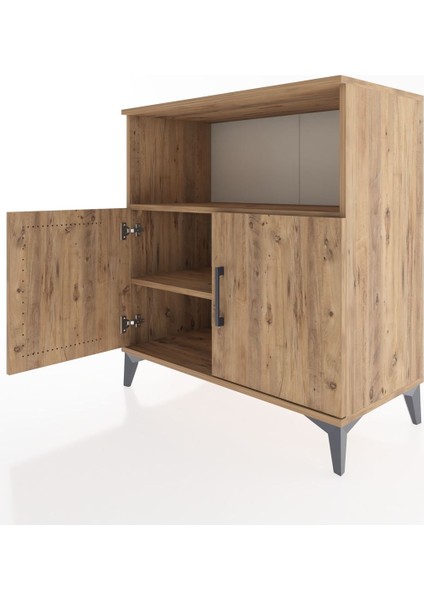 Hyperion Şifonyer 2 Raflı 2 Kapaklı 88X44X96 Çam-Çam fırsatları