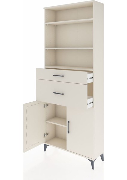 Arges Dolap 4 Raflı 2 Çekmeceli 2 Kapaklı 88X30X221 Aytaşı-Aytaşı fırsatları