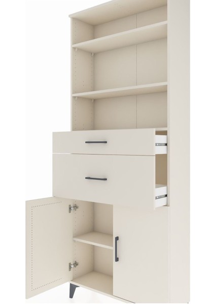 Arges Dolap 4 Raflı 2 Çekmeceli 2 Kapaklı 88X30X221 Aytaşı-Aytaşı indirimleri