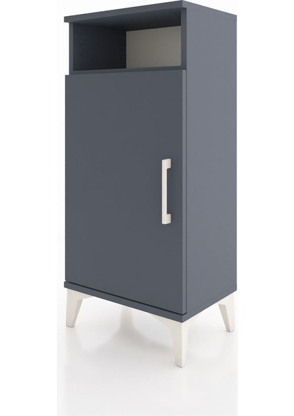 Arges Komodin 3 Raflı Tek Kapaklı 44X30X96 Antrasit-Antrasit modelleri