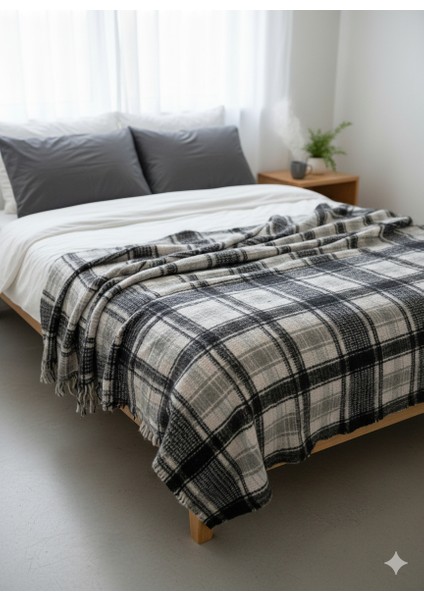 | Scotch Ekose Tek Kişilik Battaniye %70 Pamuk %30 Akrilik 150X220 cm | Yumuşak Koltuk Şalı Örtüsü fiyatları