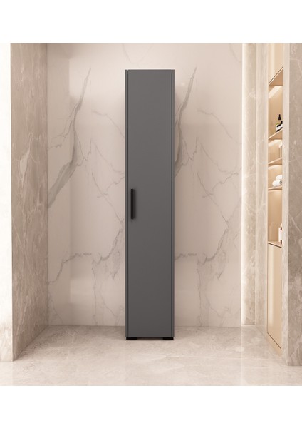 Bella Çok Amaçlı Banyo Dolabı | Antrasit - Antrasit