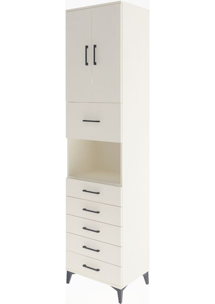 Hyperion Dolap 3 Raflı 6 Çekmeceli 2 Kapaklı 60X44X243 Aytaşı-Aytaşı modelleri