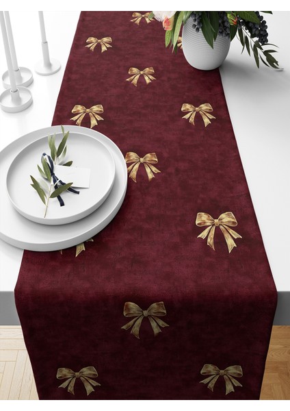 Yılbaşı Serisi 140X40 cm Dijital Baskılı Runner (Christmas Noel)