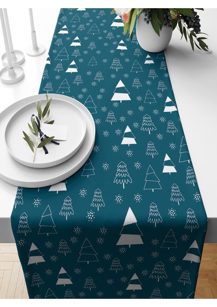 Yılbaşı Serisi 140X40 cm Dijital Baskılı Runner (Christmas Noel)