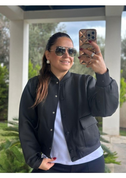 Siyah Bomber Ceket modelleri