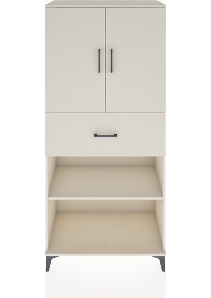 Hyperion Dolap 4 Raflı Tek Çekmeceli 2 Kapaklı 88X44X195 Aytaşı-Aytaşı