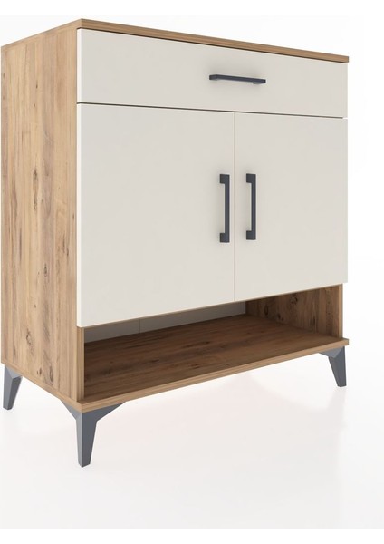 Hyperion Şifonyer 2 Raflı Tek Çekmeceli 2 Kapaklı 88X44X96 Çam-Aytaşı fiyatları