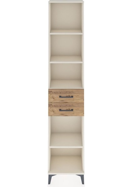 Arges Dolap 4 Raflı 3 Çekmeceli 44X30X221 Aytaşı-Çam