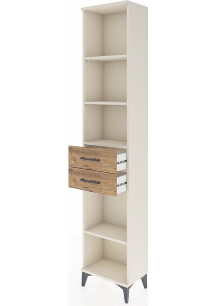 Arges Dolap 4 Raflı 3 Çekmeceli 44X30X221 Aytaşı-Çam fırsatları