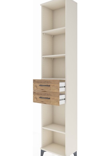 Arges Dolap 4 Raflı 3 Çekmeceli 44X30X221 Aytaşı-Çam indirimleri