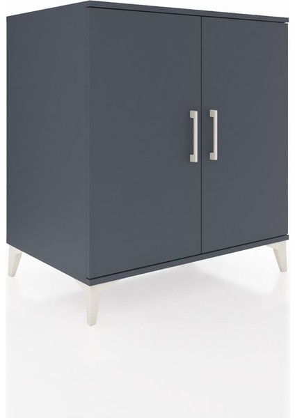 Kronos Şifonyer 2 Raflı 2 Kapaklı 88X59X96 Antrasit-Antrasit fiyatları