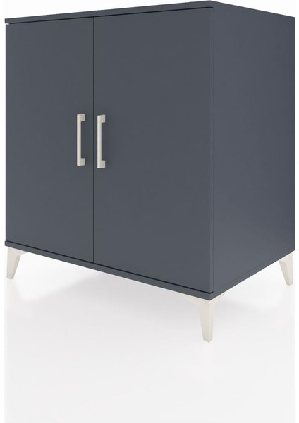 Kronos Şifonyer 2 Raflı 2 Kapaklı 88X59X96 Antrasit-Antrasit modelleri