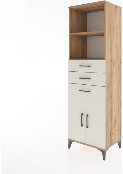 Hyperion Dolap 3 Raflı 3 Çekmeceli 2 Kapaklı 60X44X195 Çam-Aytaşı modelleri