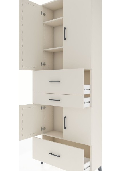 Arges Dolap 4 Raflı 3 Çekmeceli 4 Kapaklı 88X30X243 Aytaşı-Aytaşı indirimleri