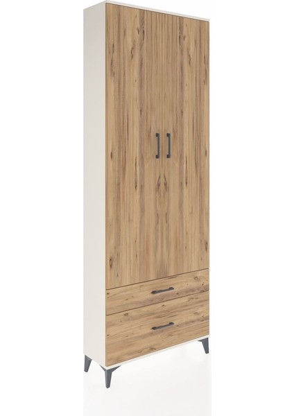 Arges Dolap 4 Raflı 2 Çekmeceli 2 Kapaklı 88X30X243 Aytaşı-Çam fiyatları