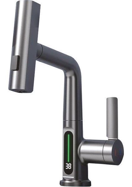 LED Göstergeli Lavabo Bataryası