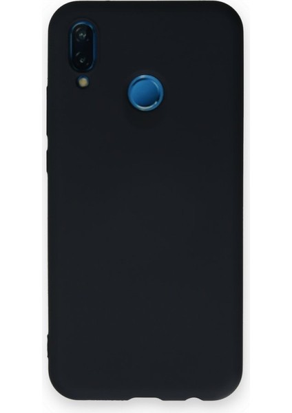 Huawei P20 Lite Içi Kadife Kaplı Esnek Silikon Kapak Ryc/ Nano Lansman