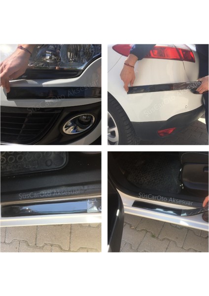 5d Tampon Bagaj Kapı Eşiği Koruyucu Şerit Eşik Bandı Piano Black modelleri