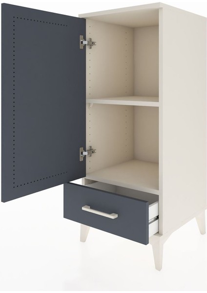 Hyperion Komodin 2 Raflı Tek Çekmeceli Tek Kapaklı 44X44X106 Aytaşı-Antrasit fırsatları