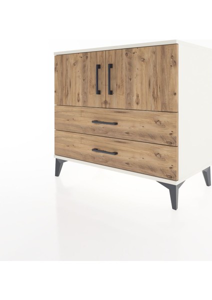 Hyperion Şifonyer 2 Raflı 2 Çekmeceli 2 Kapaklı 88X44X80 Aytaşı-Çam modelleri