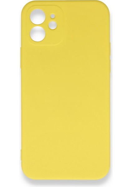 iPhone 12 Içi Kadife Kaplı Esnek Silikon Kapak Ryc/ Nano Lansman