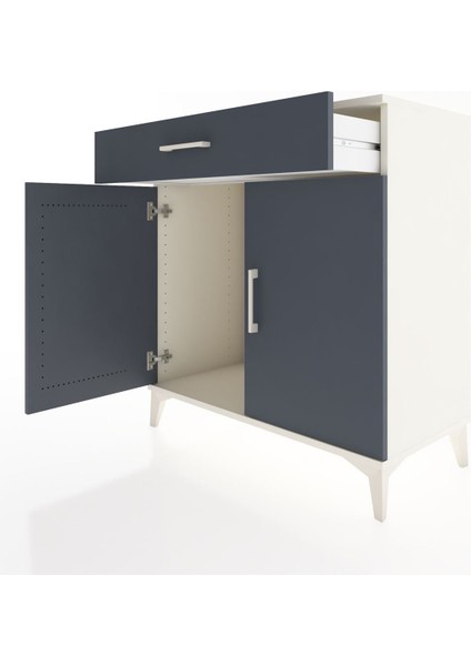 Hyperion Şifonyer Tek Çekmeceli 2 Kapaklı 88X44X96 Aytaşı-Antrasit fırsatları