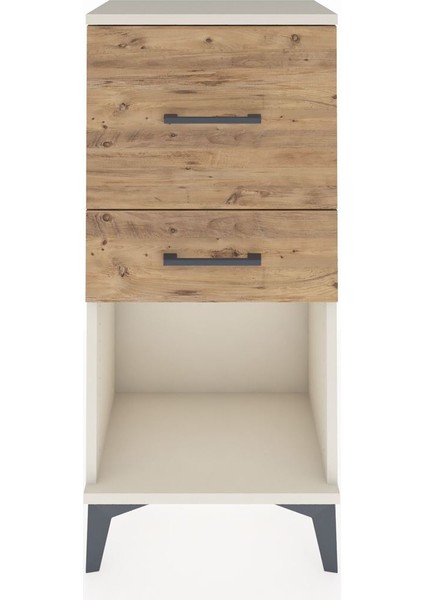 Arges Komodin 2 Çekmeceli 44X30X96 Aytaşı-Çam