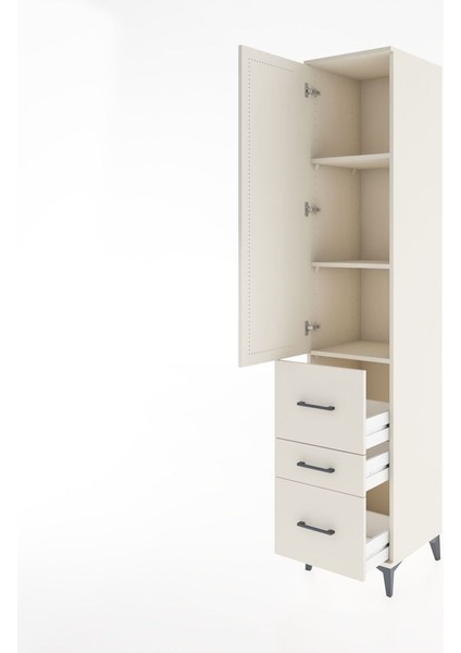 Hyperion Dolap 3 Raflı 3 Çekmeceli Tek Kapaklı 44X44X221 Aytaşı-Aytaşı fırsatları