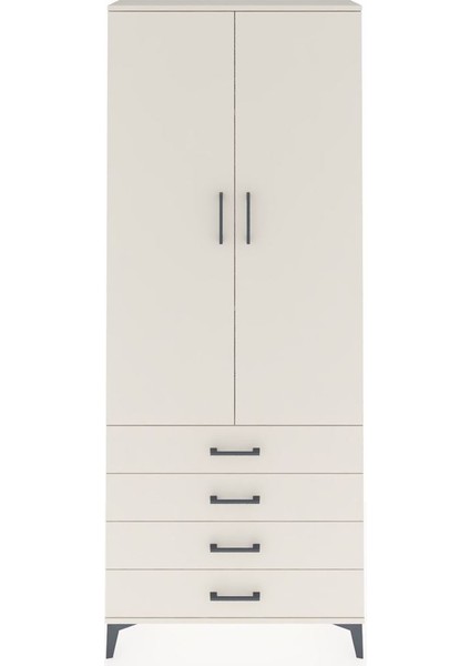 Arges Dolap 3 Raflı 4 Çekmeceli 2 Kapaklı 88X30X221 Aytaşı-Aytaşı