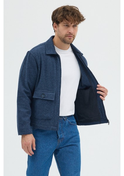 Erkek Oversize Pamuk Melanjlı Kalın Kışlık Ceket Gömlek - Dayanıklı Cepli Overshirt fırsatları