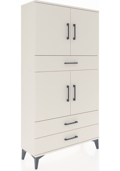 Arges Dolap 4 Raflı 3 Çekmeceli 4 Kapaklı 88X30X163 Aytaşı-Aytaşı fiyatları